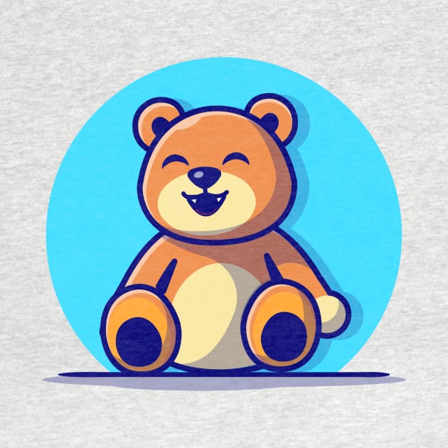 Cute Teddy Bear Cartoon Vector Icon Illustration by Catalyst Labs